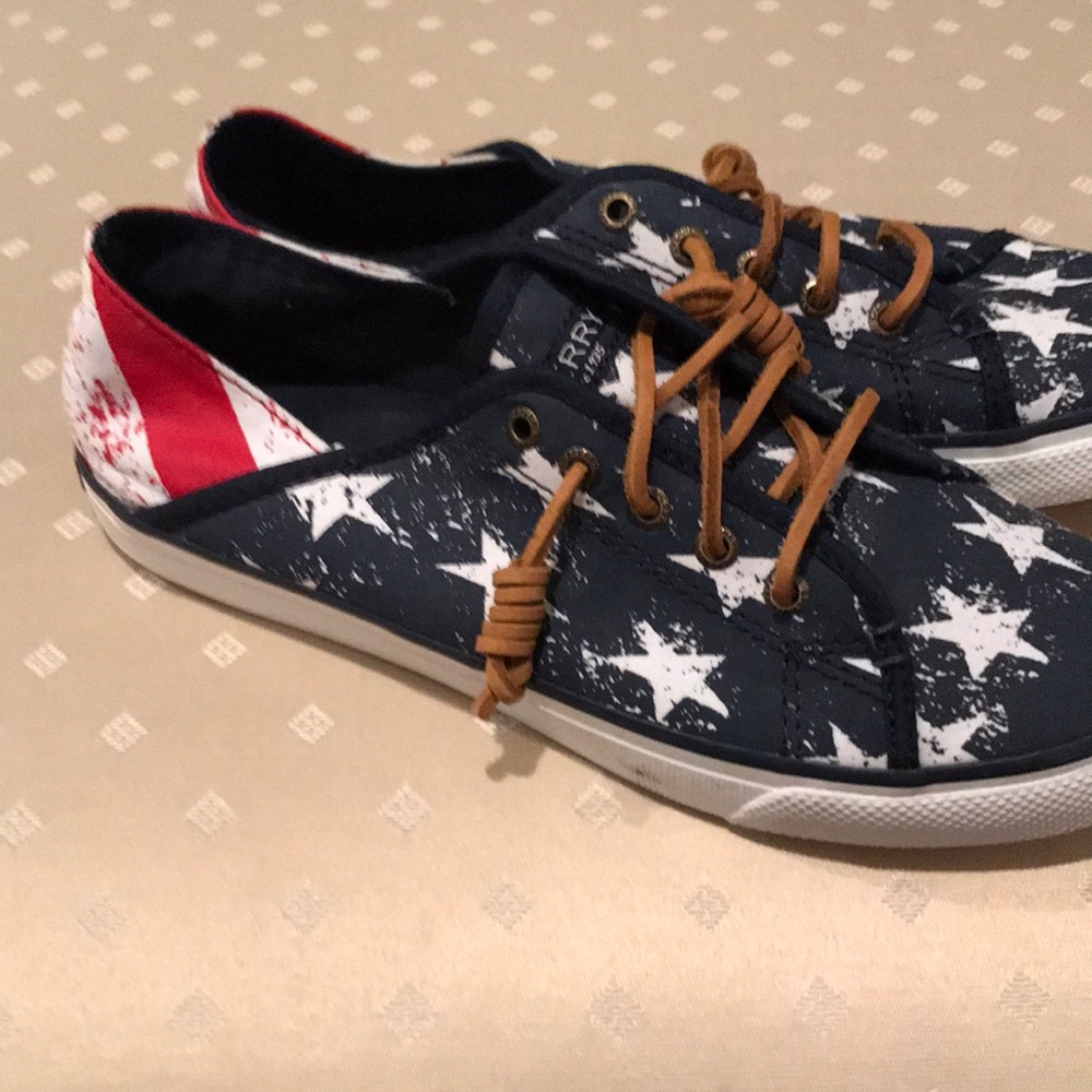 American Flag Sperry Topsiders.